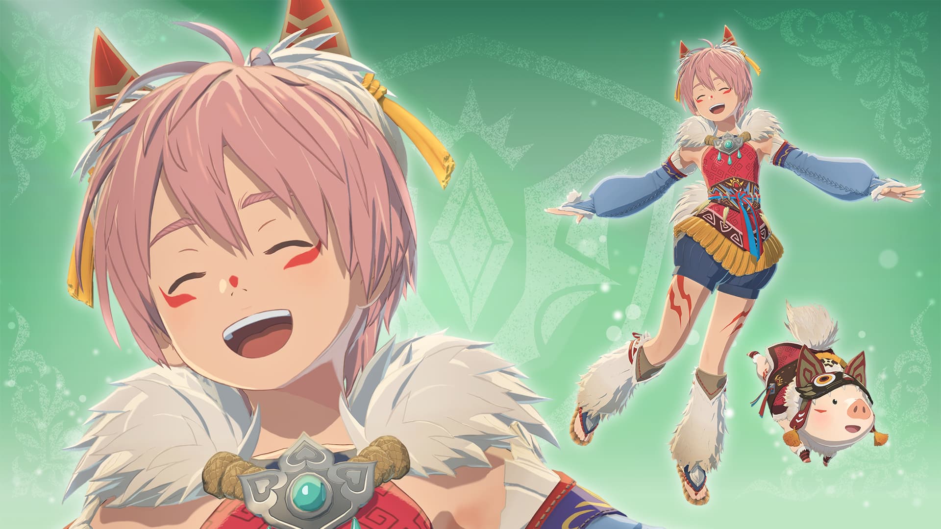 Monster Hunter Stories 3: Twisted Reflection - Layered Armor for Thea: Canyne Ward