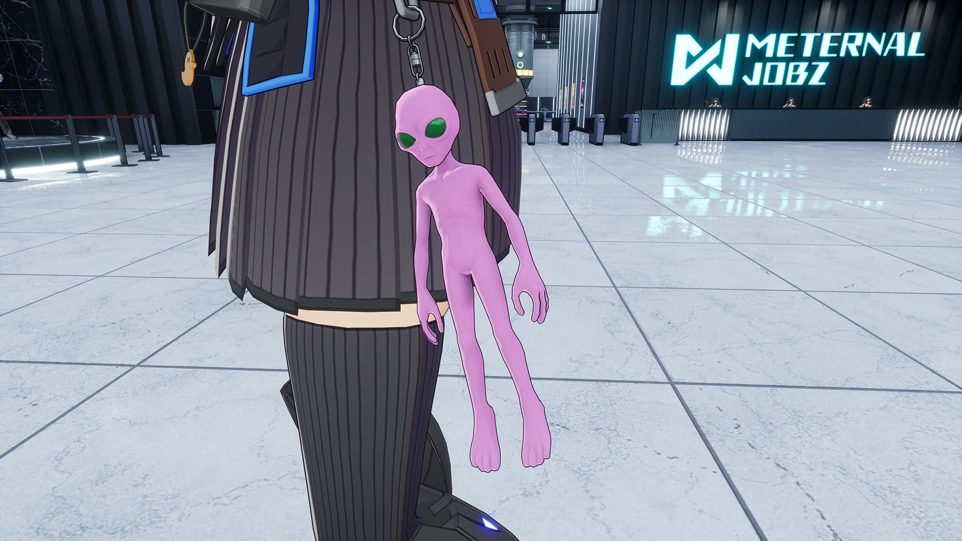 Full Metal Schoolgirl: Accessory - "Grey Alien" in 2 Color Varieties screenshot 5
