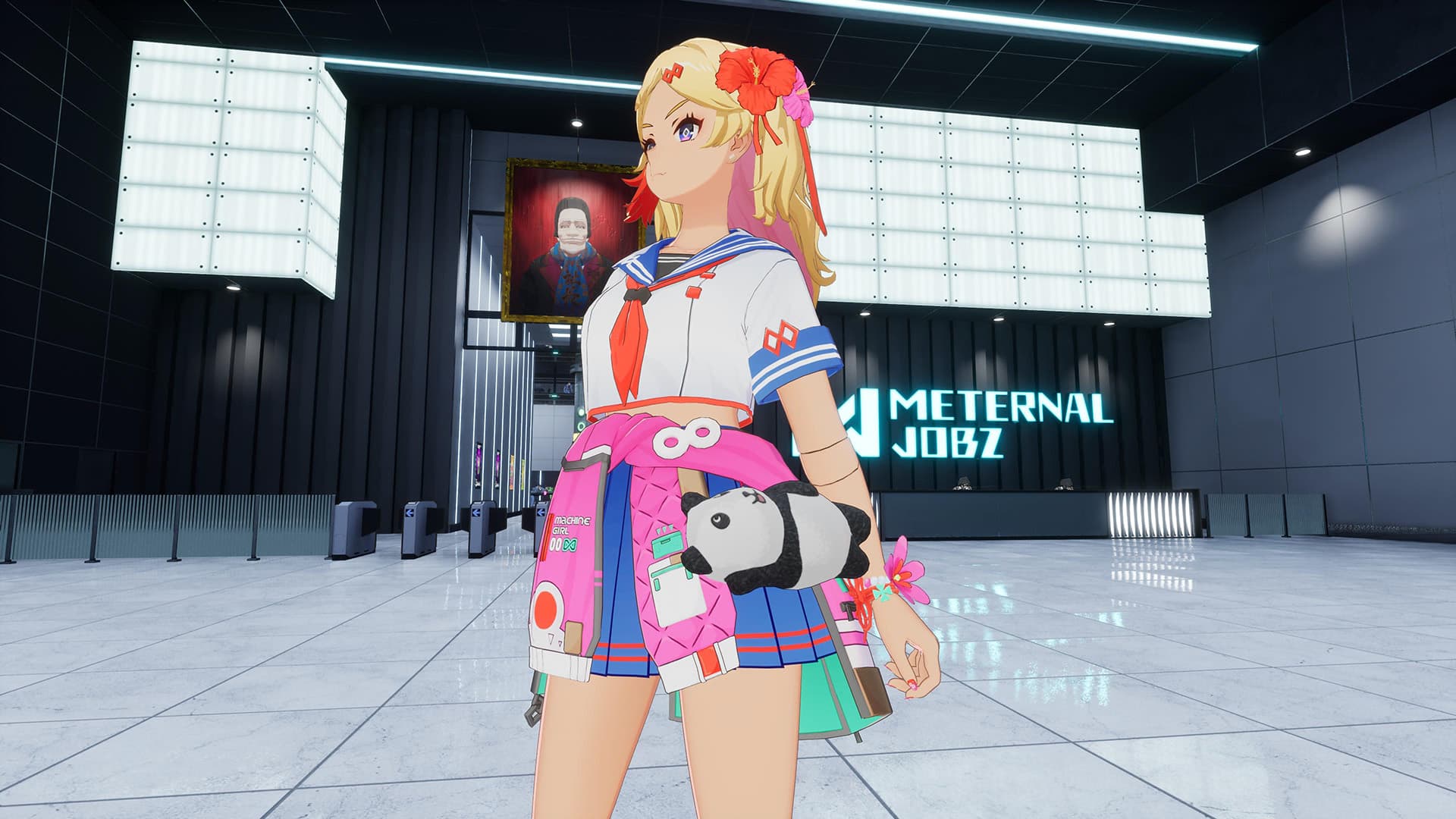 Full Metal Schoolgirl: Accessory - "Dopey Panda" in 2 Color Varieties screenshot 2
